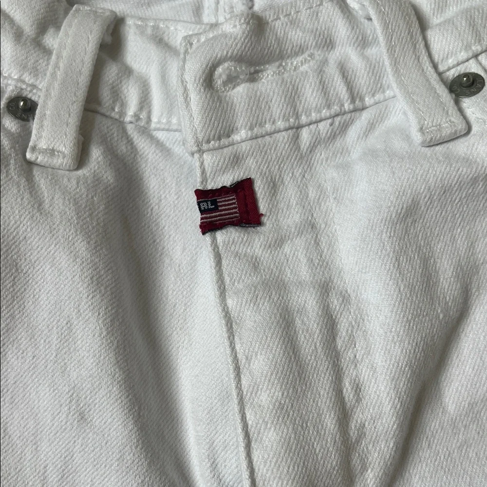 White Denim Ralph Lauren Jeans with ankle Zipper Detail - Picture 4 of 9